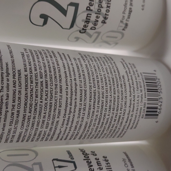 3pk Superstar cream peroxide developer 20V professional use hair lightener color - Picture 4 of 4